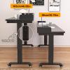 Adjustable Height Overbed Table for Laptop with Wheels, Dining Table Computer Desk, Over The Bed Working Table with Baffles, Home Mobile Bed Desk, Hospital Rolling Bed Table(100cm/39.37in) view 4