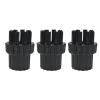 SYBJTLPAR 3-Piece M8 Steam Mop Brush Head Accessory Set, Compatible with Most Steam Cleaners(M8 Black Brush) view 1