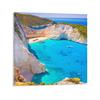 Beach Canvas Prints Paintings Shipwreck Beach On Zakynthos Island In Greece Modern Wall Decor For Bedroom Office Decor 20x20 Inch view 1