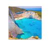 Beach Canvas Prints Paintings Shipwreck Beach On Zakynthos Island In Greece Modern Wall Decor For Bedroom Office Decor 20x20 Inch view 2