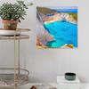Beach Canvas Prints Paintings Shipwreck Beach On Zakynthos Island In Greece Modern Wall Decor For Bedroom Office Decor 20x20 Inch view 3