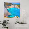 Beach Canvas Prints Paintings Shipwreck Beach On Zakynthos Island In Greece Modern Wall Decor For Bedroom Office Decor 20x20 Inch view 4
