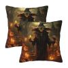 LEVNDIEJ Pumpkin Halloween Print Pillow Cases Pillowcase Pack of 2 Throw Pillow Cover,20x20 Inches for Couch Sofa Bed view 1