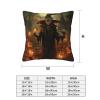 LEVNDIEJ Pumpkin Halloween Print Pillow Cases Pillowcase Pack of 2 Throw Pillow Cover,20x20 Inches for Couch Sofa Bed view 4
