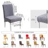 High Back Chair Cover Dining Chair Slipcovers Washable Back Chair Protectors Covers for Kitchen Dining Room Chair Covers Set of 2/4/6/8 view 3