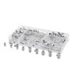 HYAWVCBL 115Pcs Steel Zerk Grease Fittings Assortment Kit Straight 90-Degree 45-Degree Angled(M6 M8 M10) view 3