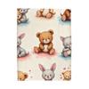 GANDAR Cute Teddy Bear Bunny Velveteen Plush Blanket Baby Nursery Throw Kids Room Decor Cozy Gift view 1