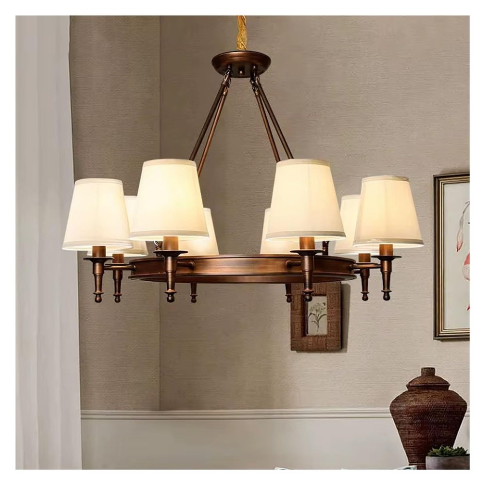 American Style Design Chandelier Simple Living Dining Table Bedroom Study Pendant Light Home Decor Hanging Lamp,luminaire