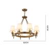 American Style Design Chandelier Simple Living Dining Table Bedroom Study Pendant Light Home Decor Hanging Lamp,luminaire view 2