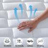 MWrouqfur 10 inch Twin Mattress in A Box, Twin Hybrid Mattress with Pocket Springs, Medium Firm Feel, Fiberglass Free, Soft & Breathable for Adults and Teens, Bedroom (Twins 10 Inch) view 4
