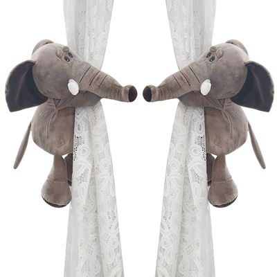 1 Pair Cute Animal Curtain Tiebacks Holdbacks Buckle Hook Fastener Cartoon Curtain Ties Decorative Rope Window Decoration Accessories for Living Room Bedroom