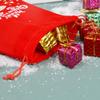 Christmas Gift Bags with Drawstring, Linen Burlap Material (8-A, 10 * 14cm) view 3