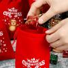 Christmas Gift Bags with Drawstring, Linen Burlap Material (8-A, 10 * 14cm) view 4