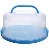LUMINFLY Holds 10 in / 25.4 Cm Round Pie and Cake, Carrier Plastic with Handle and Lid, Clear Portable Box Bakery Tall, Base Reusable with Washable, Includes Sturdy Latches view 1