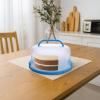 LUMINFLY Holds 10 in / 25.4 Cm Round Pie and Cake, Carrier Plastic with Handle and Lid, Clear Portable Box Bakery Tall, Base Reusable with Washable, Includes Sturdy Latches view 2