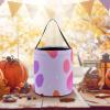 Halloween Trick Or Treat Bag Durable, Colorful Paw Prints Candy Tote Bag Reusable Gift Bags for Party view 3