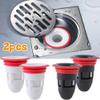 2pcs Deodorant Drain Core Toilet Bathroom Floor Drainer Cores Sewer Pest Control Silicone Anti-Odor Artifact Water Seal No Smell(Upgrade-Blue) view 4