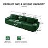 115.3 Green Boneless Couches for Living Room, Modular Sectional Sofa, 3 Seater Comfy Upholstered Deep Seat Corduroy Fabric Cloud Couch No Assembly, Anti-Slip Design view 2