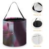 BWQJKUO Large Halloween Tote Treat Bags Small Pink Flowers Printed Halloween Goodie Candy Bags,Snack Grocery Tote with Handles view 4