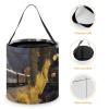 Large Halloween Tote Treat Bags Steam Locomotive Train Printed Halloween Goodie Candy Bags,Snack Grocery Tote with Handles view 4
