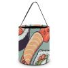 BWQJKUO Large Halloween Tote Treat Bags Sushi Printed Halloween Goodie Candy Bags,Snack Grocery Tote with Handles view 1