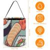 BWQJKUO Large Halloween Tote Treat Bags Sushi Printed Halloween Goodie Candy Bags,Snack Grocery Tote with Handles view 2