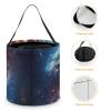 Large Halloween Tote Treat Bags Universe Milky Way Galaxy Printed Halloween Goodie Candy Bags,Snack Grocery Tote with Handles view 4