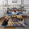 Erosebridal Christmas Vintage Train Bedspread Sets Queen Size Xmas Cute Snowman Coverlet Set Winter Happy New Year Bed Set Xmas Train Bedding Set view 2