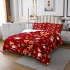 Erosebridal Kids Christmas Bedspread Sets Twin Size Cute Santa Claus Coverlet Set for Boys Girls Merry Christmas Bed Set Cartoon Gingerbread Man Deer Xmas Bedding Set view 3