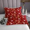 Erosebridal Kids Christmas Bedspread Sets Twin Size Cute Santa Claus Coverlet Set for Boys Girls Merry Christmas Bed Set Cartoon Gingerbread Man Deer Xmas Bedding Set view 4