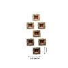 Exclusive Terracotta Material Modern Swastik Diya Set of 8 for Diwali Decoration Items for Home Decor view 2