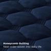 Bedsure Quilts Queen Size - Lightweight Bedspreads Queen Size with Classic Honeycomb Quilting, Soft Quilt Bedding Set, Navy Comforter Set Coverlet for All Seasons with 2 Pillow Shams (90" x 96") view 3