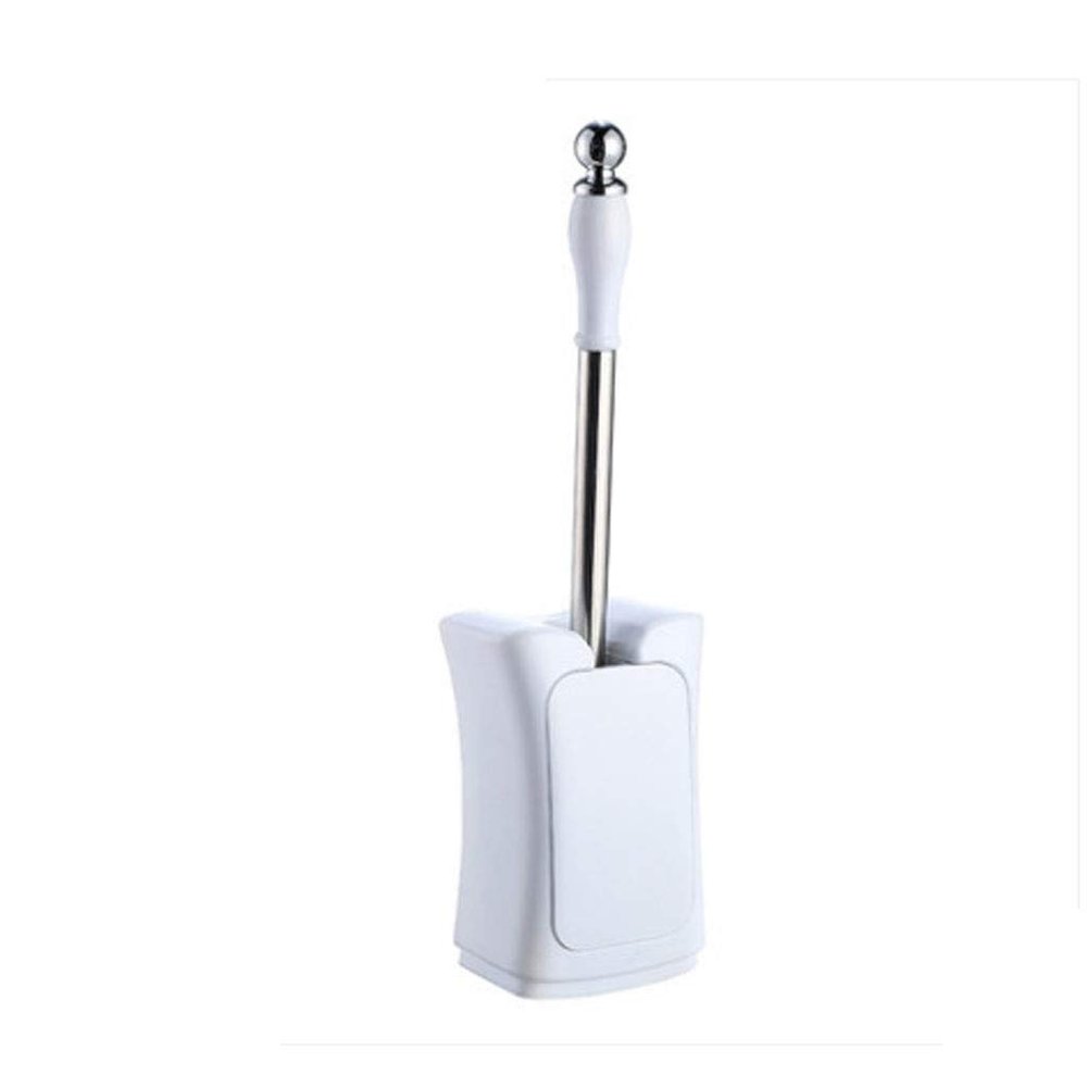 EWUROI Bathroom Cleaning Assistant Thickened Toilet Brush Wall Suction-Free Long Handle Deodorant Box
