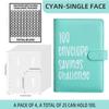 100 Envelopes Money Saving Challenge, 100 Envelope Challenge Binder, Easy and Fun Way to Save $5,050, Savings Challenges Budget Book Binder with Cash Envelopes for Office,Home,School (Green) view 2