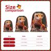 LIXLZH Sand Leopard Gecko Print Drawstring Gift Bag Reusable Holiday Party Storage Bags Large Medium Small Sizes view 4