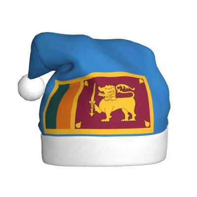 FKGKDF Sri Lanka Flag Print Adult Santa Hat, Holiday Accessory, Xmas Hat For Holiday Parties, Stage Performances