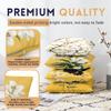 PTHJZJH Daisy Pillow Covers 18x18 inch Set of 4 Butterfly Yellow Modern Floral Nature Decorative Throw Pillow Cases Holiday Decorations for Sofa Couch Farmhouse Home view 3