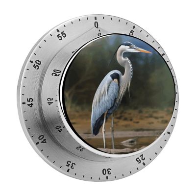 Heron Timer,Chef Cooking Timer Clock, Countdown Reminder No Batteries Required- Exquisite Stainless Steel Body for Exercise Outdoors
