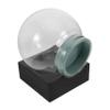 DIYEAH DIY Clear Glass Snow Globe Kit with Strong Resin Base for Christmas Crafts Fillable Water Globe Ornament for Holiday Parties for Winter Decor view 1