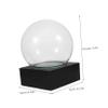 DIYEAH DIY Clear Glass Snow Globe Kit with Strong Resin Base for Christmas Crafts Fillable Water Globe Ornament for Holiday Parties for Winter Decor view 2