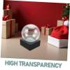 DIYEAH DIY Clear Glass Snow Globe Kit with Strong Resin Base for Christmas Crafts Fillable Water Globe Ornament for Holiday Parties for Winter Decor view 3