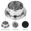 Zebra Print Timer,Chef Cooking Timer Clock, Countdown Reminder No Batteries Required- Exquisite Stainless Steel Body for Exercise Outdoors view 3