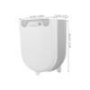 Angoily Foldable Hanging Kitchen Waste Bin Large Capacity Trash Basket for Cabinet Door Space-Saving Trash Organizer with Wear-Resistant Material No-Drill Installation for Home Compost and view 2