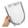 Angoily Foldable Hanging Kitchen Waste Bin Large Capacity Trash Basket for Cabinet Door Space-Saving Trash Organizer with Wear-Resistant Material No-Drill Installation for Home Compost and view 4