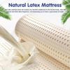 1 Inch Natural Latex Mattress, Washable Latex Mattress, Latex Mattress with Honeycomb Pores, Washable & Breathable, for Easy Care, Hotel Use,7587inch(190220cm) view 4