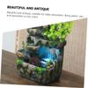 Mini Tabletop Water Fountain Decor, Resin Desk Fountain for Home view 3