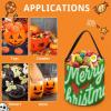 Halloween Trick Or Treat Bag Durable, Merry Chrismas Candy Tote Bag Reusable Gift Bags for Party view 3