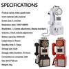Customizable Audio Message Guest Book for Weddings and Baby Showers, Retro Voicemail Recorder with Large Storage (Red) view 2