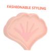 Alipis Creative Ginkgo Leaf Silicone Soap Holder with Self-draining Design Anti-Slip Bar Soap Tray for Bathroom Kitchen Shower Countertop and Small Item Organizer Pink view 3