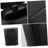 Alipis Narrow Trash Can with Press Lid Plastic Bathroom Bin Odor-Sealing Space-Saving Garbage Container for Kitchen Bedroom Office Home view 3